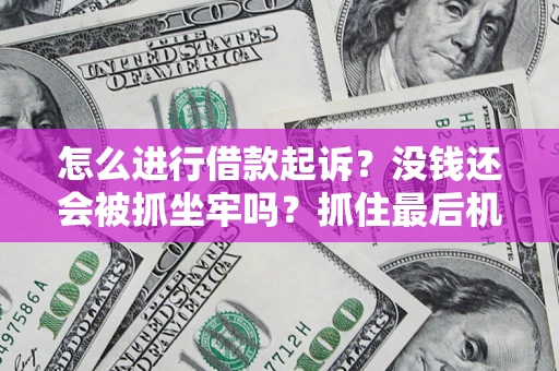 北京怎么进行借款起诉？没钱还会被抓坐牢吗？抓住最后机会！