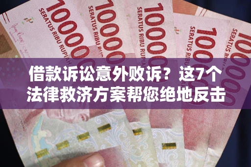 北京借款诉讼意外败诉？这7个法律救济方案帮您绝地反击！
