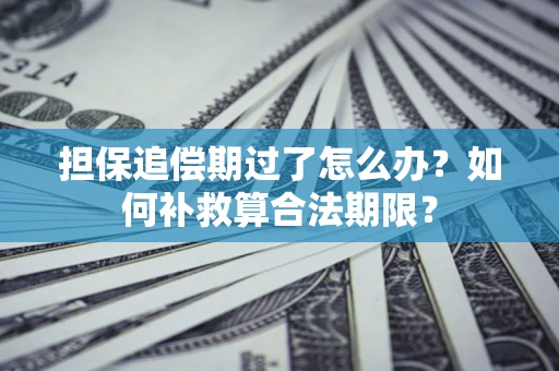 北京担保追偿期过了怎么办？如何补救算合法期限？